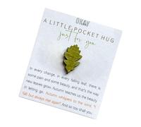 Pocket Hug - Foglie di legno da abbraccio, ricordo tascabile, portatile, autunnale, per amanti, amici, familiari, A, Refer to , Unisex