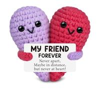 Pocket Hug Heart, Crochet, regalo positivo per il mio eterno, migliore amico, supporto emotivo, in lana, fatto a mano, regalo di peluche per amici, regalo di Natale e di compleanno