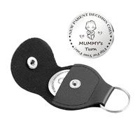 Pocket Hug per genitori appena sfornati, moneta decisionale per bambini, moneta decisionale bifacciale in acciaio inox, ricordo ispiratore per la prima volta con mamma e papà, Attributo singolo, vedi