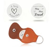 Pocket Hug Token, double face, Un piccolo abbraccio tascabile come ricordo di una relazione a distanza, Regali per fidanzata regalo piccolo abbraccio portafortuna regali d'amore, per donne e figlie
