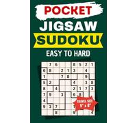 Pocket Jigsaw Sudoku: 180 Unique Puzzles with Irregular Regions | Easy to Hard Difficulty | Solutions Included | Travel Size 5×8 Inches