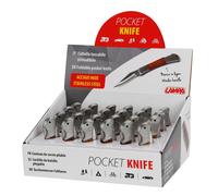 Pocket Knife, coltelli tascabili richiudibili, espositore 24 pz • In acciaio