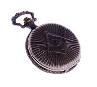 Pocket massonica orologio con catena Movimento al quarzo numeri arabi completa Hunter Vintage Design PW-40