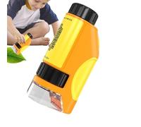 Pocket Microscope, 60 x a 120 x Pocket Microscope for Kids, LED Light Educational Microscope, Science Experiments & Microbiological Observation Kit, Learning Tool for Beginners and Young Scientist