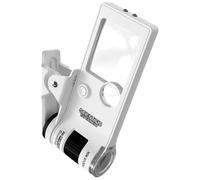 Pocket Microscope Kids - Giocattolo Led Zoom Science, Strumento Di Lente di ingrandimento Portatile | Portata Di Scoperta Illuminata, Regalo Di Scansione Stelo, Dispositivo Ottico in Miniatura, Lente