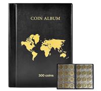 Pocket Münzalbum - Kompaktes Sammelalbum Für Münzen | Robusta copertina | Klarsichthüllen Für Sichere Aufbewahrung, Platzsparend, Ideal Für Anfänger, Sammler,