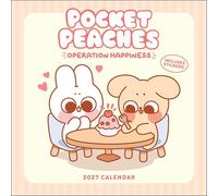 Pocket Peaches 2027 Wall Calendar with Stickers: Operation Happiness