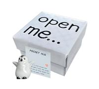 Pocket Penguin Hug - Mini Resin Incoraggiamento, piccola dimensione Keepsake per bambini adolescenti e adulti, messaggio di carta per studenti, thoughtful Long Tail Gift, per feste di