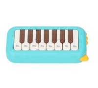 Pocket Piano Toy Material Material Education Education Piano Toy per, Portable Electronic for and Girls (BLUE)