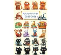 Pocket Planner 2025-2026: Small and Compact 2 Year Schedule and Agenda Organizer for Purse. Feline Themed for Cat Lovers.