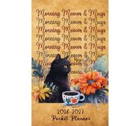 Pocket Planner 2026-2027: Compact Monthly Cat Lover’s Calendar for Purse with Notes, Holiday Dates, and Artistic Coffee Vibes.