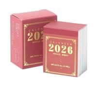 Pocket Planner 2026 Mini - Calendario a strappo 365 giorni | Organizer quotidiano compatto per pianificare appuntamenti, ufficio a casa, aula, viaggi, studenti, insegnanti, Natale, Capodanno, idee reg