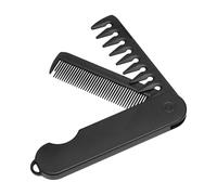 Pocket Pocket for Men - 2 in 1 pettine di barba pieghevole, pettine per capelli pieghevole | Pettini antistatici, pettine a denti fine e pettine a denti larghi per la toeletta