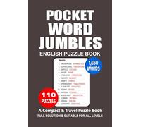 Pocket Puzzle Book: 110 Puzzles, 1650 words, English Word Jumbles or Scramble Puzzle Book, A Compact and Travel Puzzle Book, Pocket size 4x6 Inches.