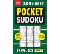 Pocket Puzzle Books for Adults: 200+ Easy Sudoku Puzzles, Travel Size, 5x8
