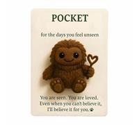 Pocket Sasquatch Peluche Bambola Supporto Emozionale Ripieno Mini Sasquatch Portatile Positivo Animale Sasquatch Doll