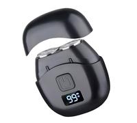 Pocket Shaver - Digital Display Beard Trimmer | Rechargeable Electric Razor, Double Blade Shaving Tool for Mustache, Facial Hair, Beard, Lightweight Grooming Device for Men’s Travel Kit, Home