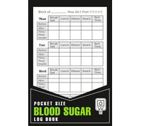 Pocket Size Blood Sugar Log Book: Your Daily Diabetes Companion for Better Health Tracking- All in One Place