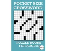 Pocket Size Crossword Puzzle Books for Adults: 50 Travel-Friendly Mini Crosswords with Solutions.Vol-1