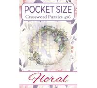 Pocket Size Crossword Puzzles 4x6 Floral