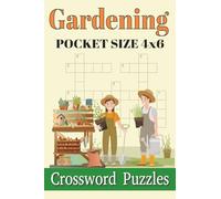 Pocket Size Crossword Puzzles 4x6 Gardening