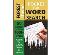 POCKET SIZE FOREST WORD SEARCH BOOK: EASY to carry Word Search about FOREST, HABITAT, LANDSCAPE, NATURE and more[5x8,50 puzzles,1000+words]-Perfect ... Gift for teens, adults, seniors