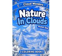 Pocket Size Nature In Clouds Coloring Book Cloud Wonders: Mini Coloring Book (4x6) Creative Drawing Cloud Doodle Pages for Adults Seniors Teens and Children