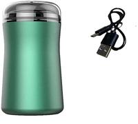 Pocket Size Washable Electric Razor, Car Travel Men Shaver, Portable Mini Waterproof Smart USB Rechargeable Foil Shaver, Small But Clean, Travel Essential (Green)