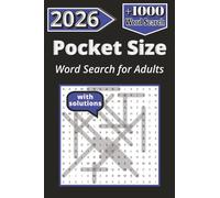 Pocket Size Word Search Books for Adults 2026: 1000+ Calming Word Find Challenges to Sharper Memory For Seniors & Teens with Solutions