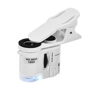 Pocket Sized 80X 100X Ingrandimento Microscopio Contraffazioni Rilevamento Per Pietra Identificazione Documento Verifica Contraffazioni Lente d'ingrandimento