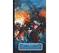Pocket Sized Composition Notebook| Abstract Expressionism Blue and Orange Themed: Action Painting Blue and Orange Themed gift for students