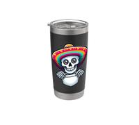 Pocket Skeleton Día de los Muertos Cinco De Mayo Fiesta Bicchiere termico in acciaio inox doppia parete