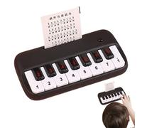 Pocket Small Piano, Small Keyboard Piano, 15 Keys Educational Piano, Beginner Music Keyboard for Kids, 15 Key Piano for Early Learners, 15.5x3x8cm Portable Music Instrument for Boys and Girls