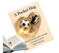 Pocket Sports Hug, biglietto motivazionale tascabile, per atleti, squadre, compagni di, allenamenti, tornei di allenamento, collezionisti