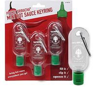 Pocket Sriracha Mini Bottiglia Portachiavi per Salsa Piccante Sriracha - Confezione da 3 Pezzi Portati Ovunque la Salsa Piccante - Un grandioso Regalo alla Salsa Piccante (Vuoto alla Consegna)