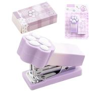 Pocket Staplers, Cat Claw Small Cute Stitcher, Portable Handy Mini Stapler for Kids, Students, Classroom, School, Offices, Travel, Christmas, Binds 2-15 Sheets, Daily Use, 2.68x1.69x1.26 Inches