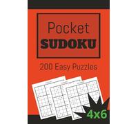 POCKET SUDOKU 200 EASY PUZZLES 4x6 in.: Travel sized for pocket, purse or bag. Great Gift for Logic Puzzle Lovers