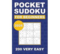 Pocket Sudoku for Beginners: 200 Very Easy Sudoku Puzzles for Adults | Travel Friendly Compact Puzzle Book