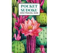 Pocket Sudoku: Mini Travel Size, 60 Sudoku Puzzles, Level of Difficulty Easy to Hard for Adults and Teens, Big Print, Solutions Included