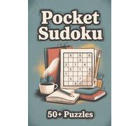 Pocket Sudoku: Normal Difficulty 4x6 Travel Size Brain Training for Adults & Kids, Minimalist Neutral Design | One Puzzle Per Page with Solutions