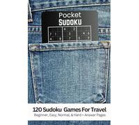 Pocket Sudoku Puzzle Book: 120 Fun and Challenging Sudoku Puzzles | 4x6 Travel Size for Brain-Boosting Fun Anywhere!