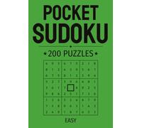 Pocket Sudoku Puzzle Book: 200 Easy Puzzles | Pocket Sized Sudoku Book for Travel and Brain Training | 4x6 Inch Portable Format with Solutions Included