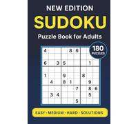 Pocket Sudoku Puzzle Book for Adults: 180 Puzzles from Easy to Hard with Solutions: Compact 6×9 Travel Size • Pocket Edition - Easy to Hard