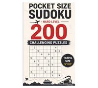 Pocket Sudoku: Travel-Size 5 x6 Inches│200 Hard Puzzles│One puzzle per page | Including Solutions│Small and Compact Mini Sudoku Book.: Compact 5x8 Size - Perfect for Airplane & Road Trips
