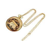 Pocket Watch Chain - Timepiece, Collectible Metal Case Design Elegante Display Analogico | Classic Fashion Accessory Formal Wear Use, Suitable for Wedding Office Travel Gift, Dichiarazione di
