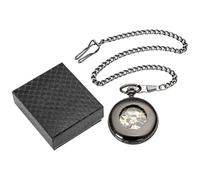 Pocket Watch for Men, Classic Mechanical Timepiece, (35 cm/13,78 pollici), portatile Wind-Up Pocket Watch with Chain, Elegant Jewelry Gift, (Size, Silver) for Boyfriends, a, Se référer au descriptif,