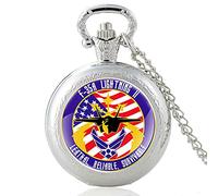Pocket Watch Men's Women's Pendant Necklace Hour Chain Clock Gift Gift Silver