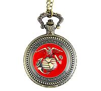 Pocket Watch US Marine Corps Pocket Watch Retro Men's Women's Jewelry Gift Pendant Necklace Clock