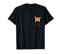 Pocket Welsh Corgi Cute Puppy Face Dog Lover Pet Owner Gift Maglietta