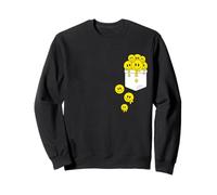 Pocket Yellow Smile Faces Melting Happiness Graphic Designs Felpa